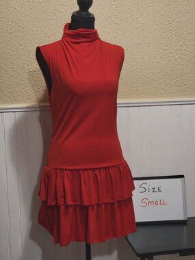 Wild Fable Red Ruffle Mini Dress Size Small NWT